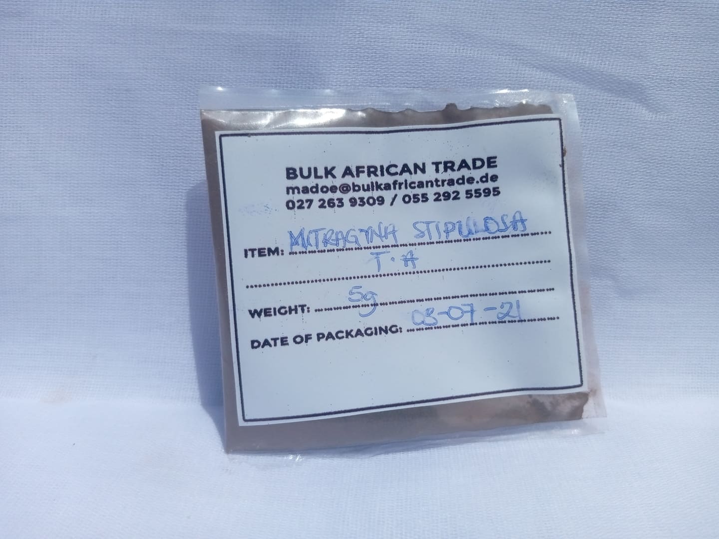 African Stipulosa Kratom Total Alkaloid Isolate