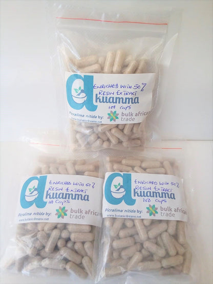 Akuamma Capsules enriched with 50% resin